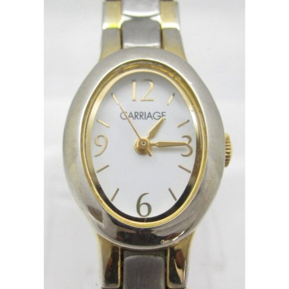 Women Carraige by Timex Quartz WR Analog 18mm Watch (H829) "New Battery" - Picture 1 of 10